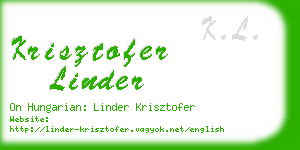 krisztofer linder business card